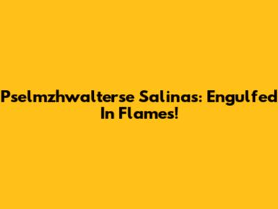 Pselmzhwalterse Salinas: Engulfed In Flames!